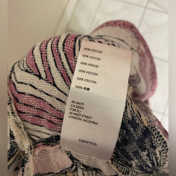 Free People C’est Moi mixed Floral Long Sleeve maxi top size S - Picture 8 of 10